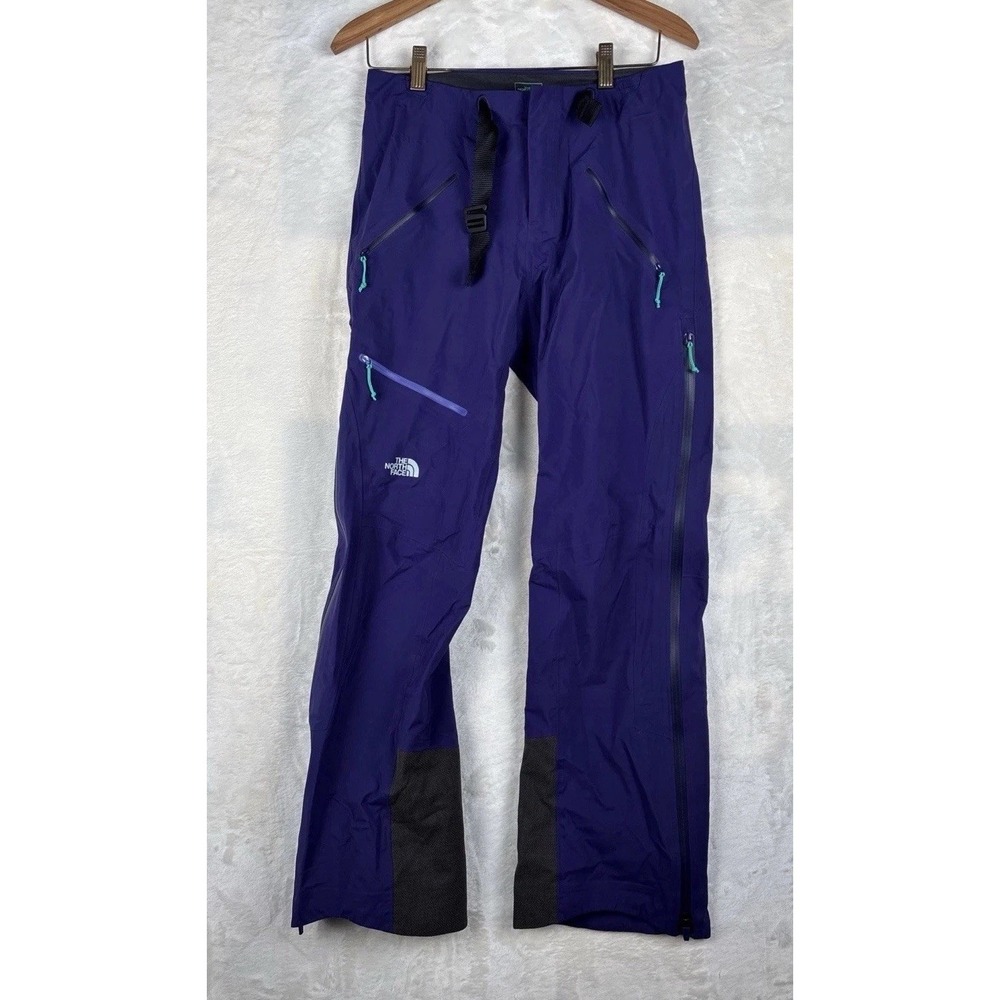 The North Face Womens Sz 4 Gore Tex Pro Purple Ski Alpine Pants Zips Breathable